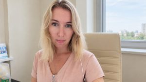 Виконавча директорка MSU Тетяна Шевчук під час інтерв’ю для Ukrainian Shipping Magazine